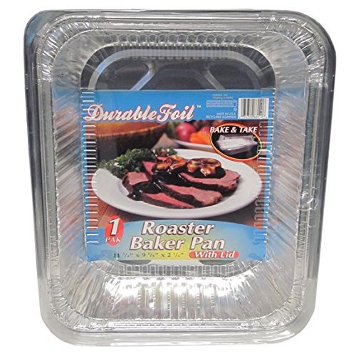 Charola Mediana de Aluminio con Tapa