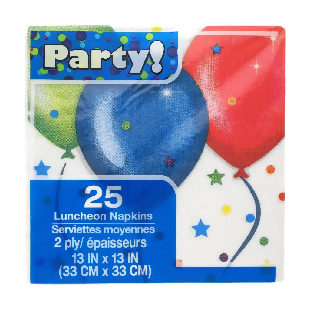 Paquete de Servilletas Globo (100 unidades) - Suaves y Absorbentes