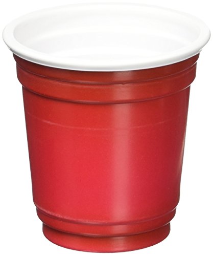 Paquete de 20 Mini Vasos Rojos Desechables para Fiestas y Eventos