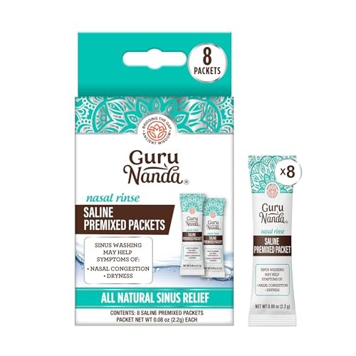 Enjuague Nasal Guru - Paquete de 8 Sobres para Limpieza Nasal