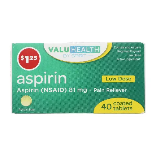 Aspirina NSAID 81mg - Caja de 100 tabletas